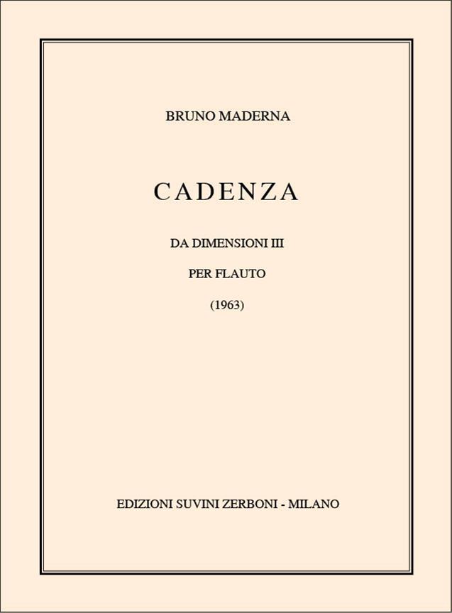 Cadenze da Dimensioni III (1963)